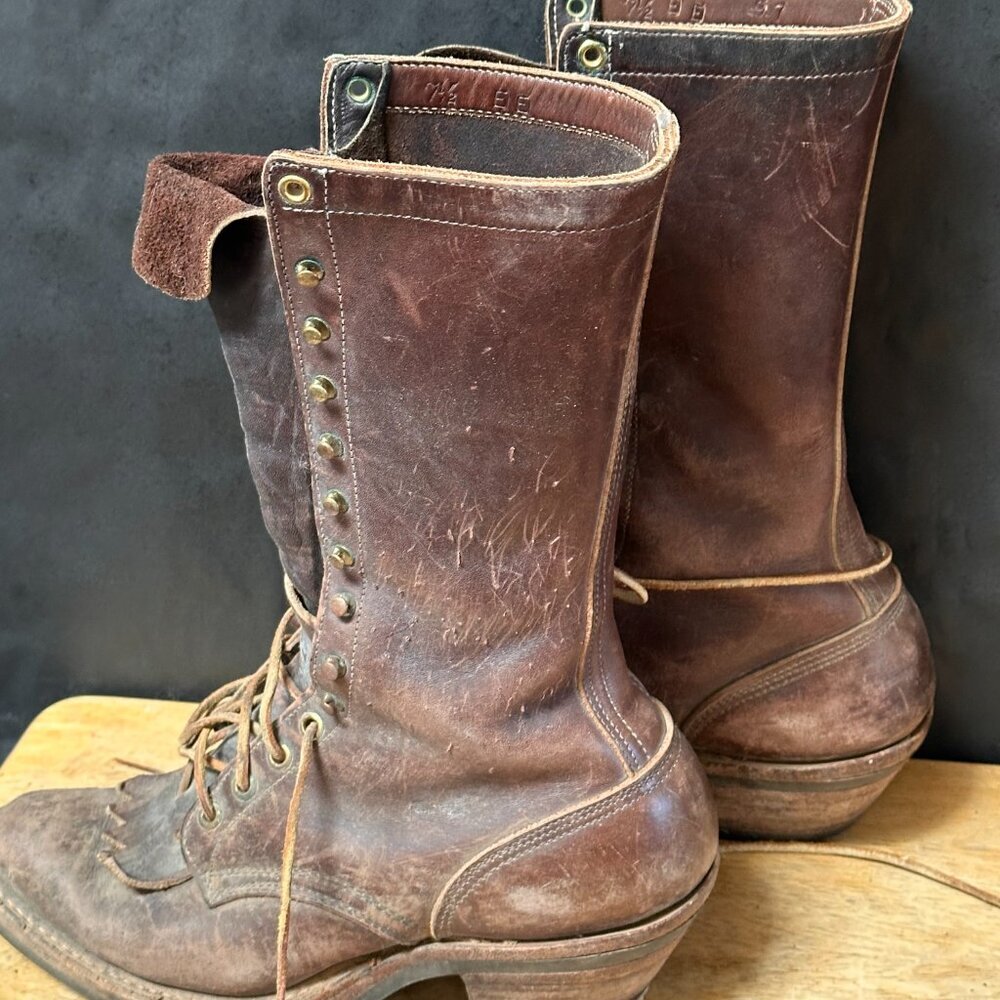Justin Boots Vintage Granny Roper boot Size 10 - Picture 14 of 15